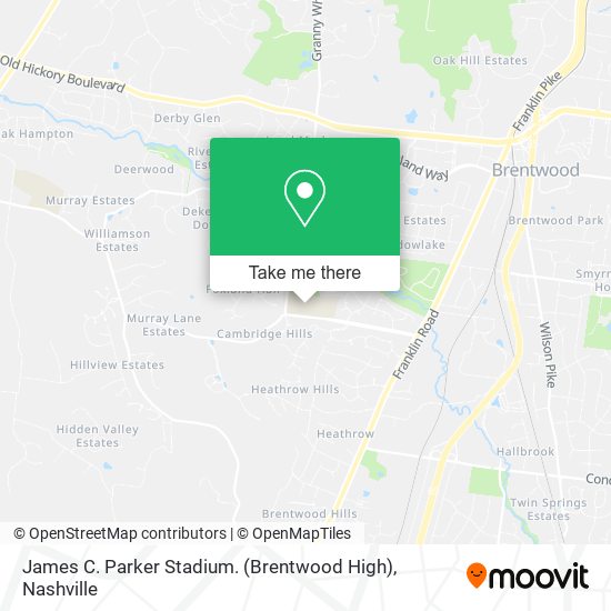 James C. Parker Stadium. (Brentwood High) map