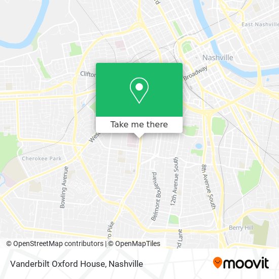 Mapa de Vanderbilt Oxford House
