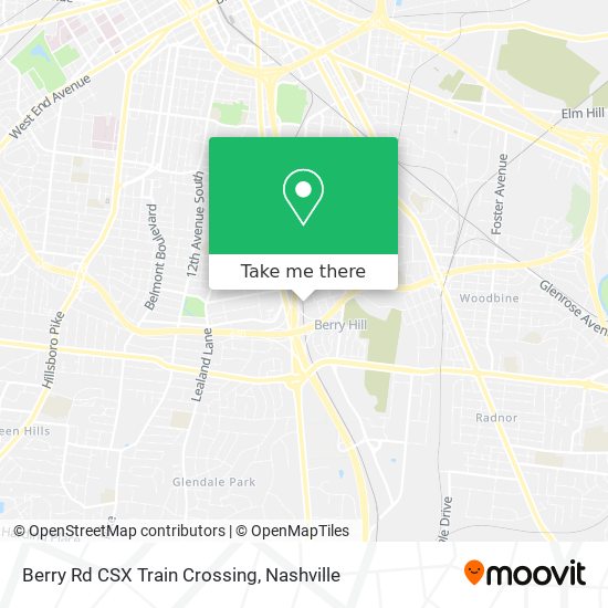 Berry Rd CSX Train Crossing map
