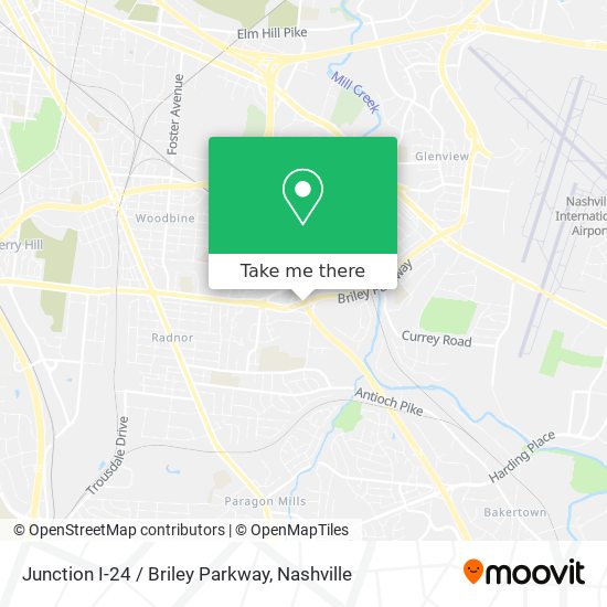 Mapa de Junction I-24 / Briley Parkway