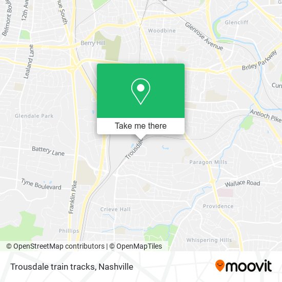 Trousdale train tracks map