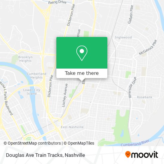 Douglas Ave Train Tracks map