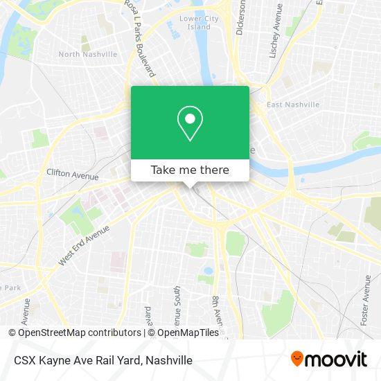 CSX Kayne Ave Rail Yard map