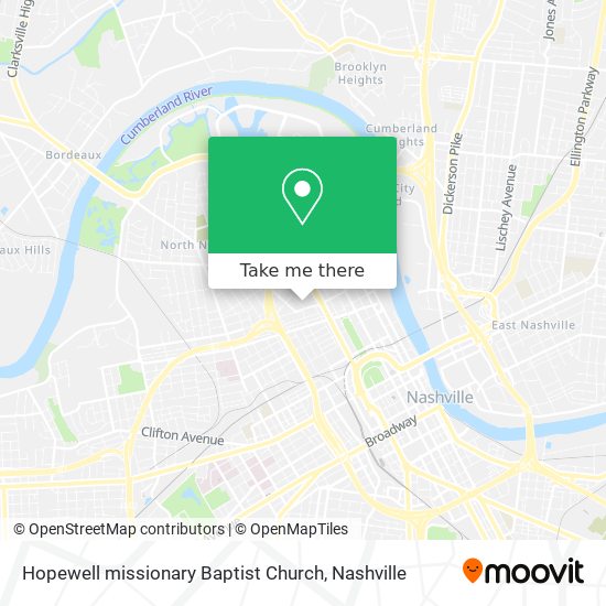 Mapa de Hopewell missionary Baptist Church