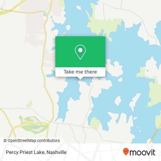 Percy Priest Lake map