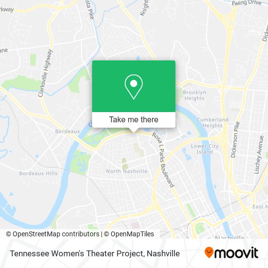 Tennessee Women's Theater Project map