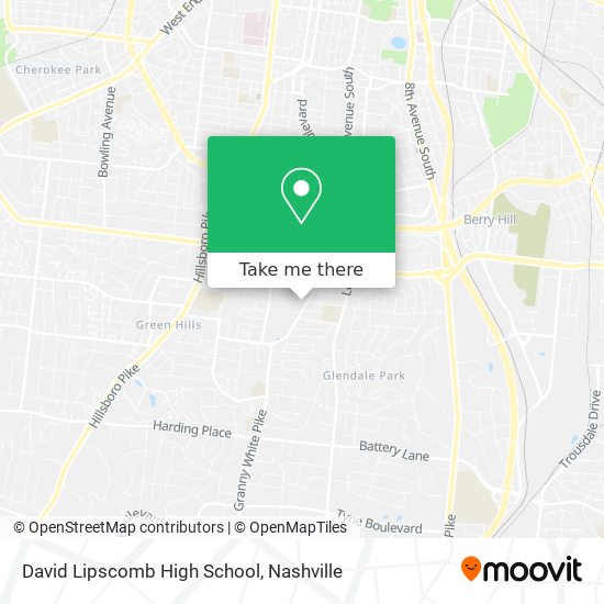 David Lipscomb High School map