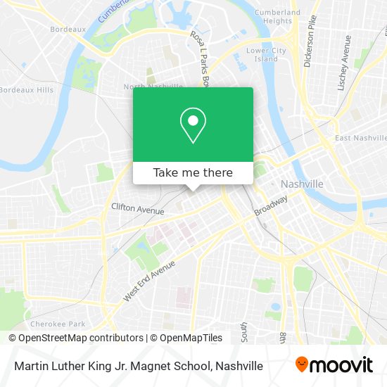 Martin Luther King Jr. Magnet School map