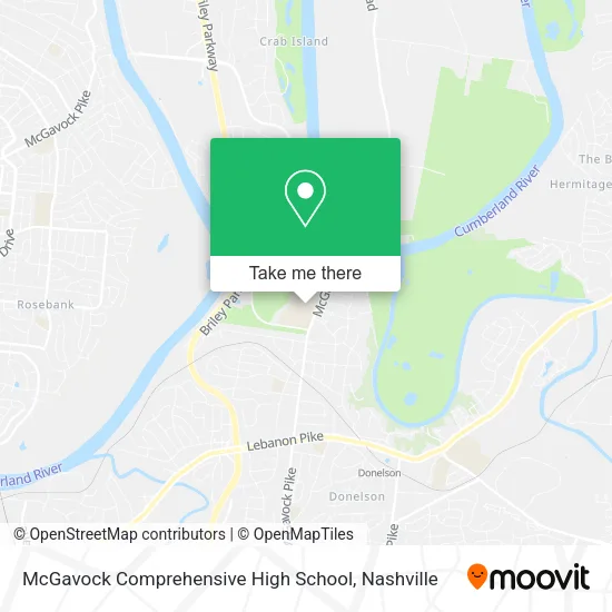 McGavock Comprehensive High School map