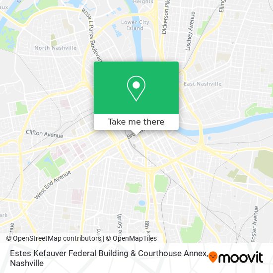 Mapa de Estes Kefauver Federal Building & Courthouse Annex
