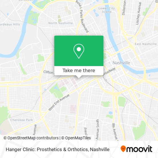 Hanger Clinic: Prosthetics & Orthotics map