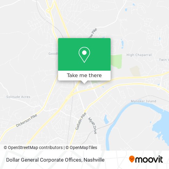 Dollar General Corporate Offices map