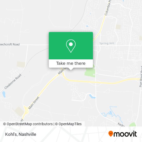 Kohl's map