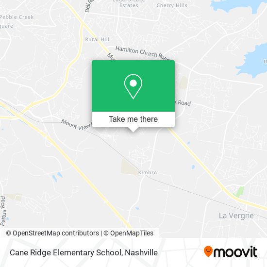 Cane Ridge Elementary School map