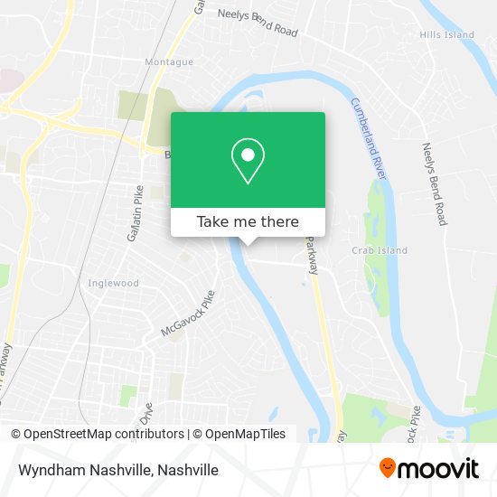 Mapa de Wyndham Nashville