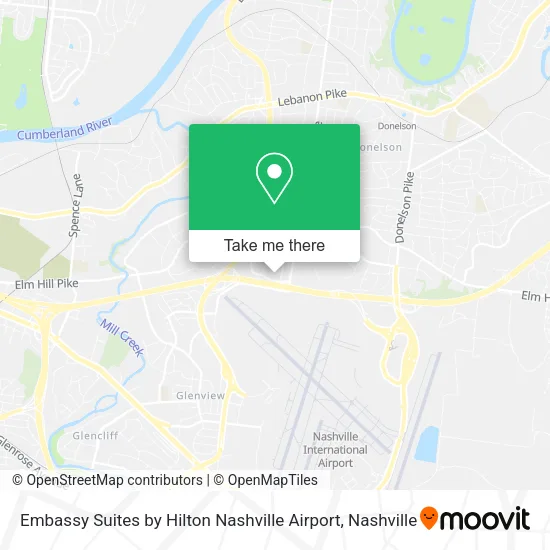 Embassy Suites by Hilton Nashville Airport map