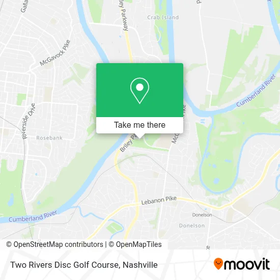 Two Rivers Disc Golf Course map