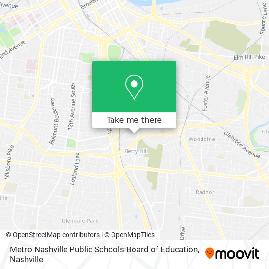 How to get to Metro Nashville Public Schools Board of Education in Berry  Hill by Bus?