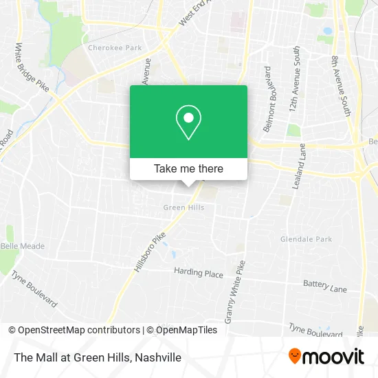 The Mall at Green Hills map