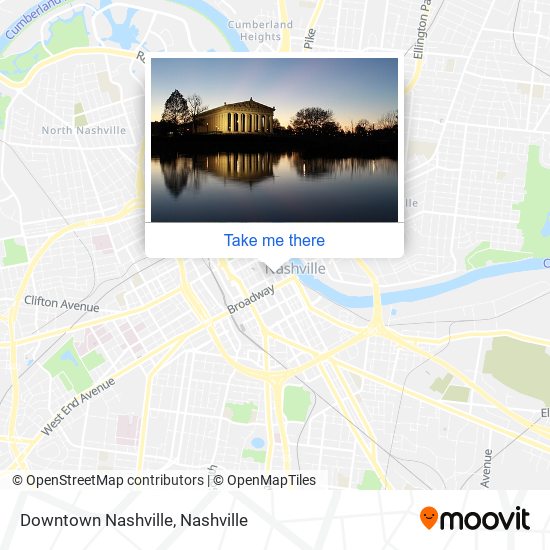 Downtown Nashville map