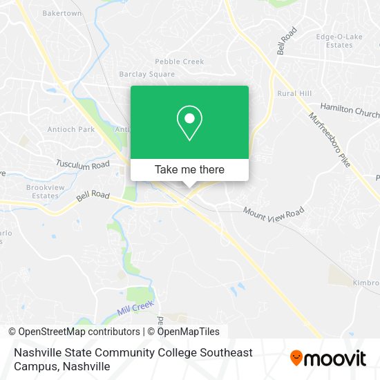 Nashville State Community College Southeast Campus map