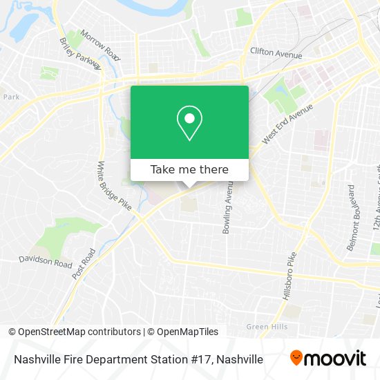 Nashville Fire Department Station #17 map