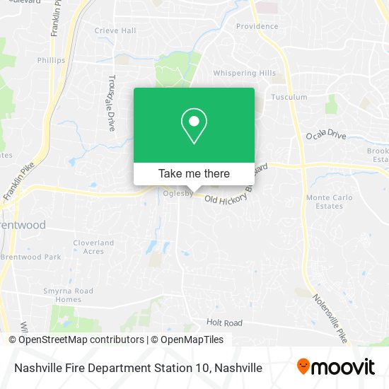 Mapa de Nashville Fire Department Station 10
