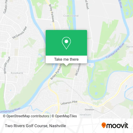 Two Rivers Golf Course map