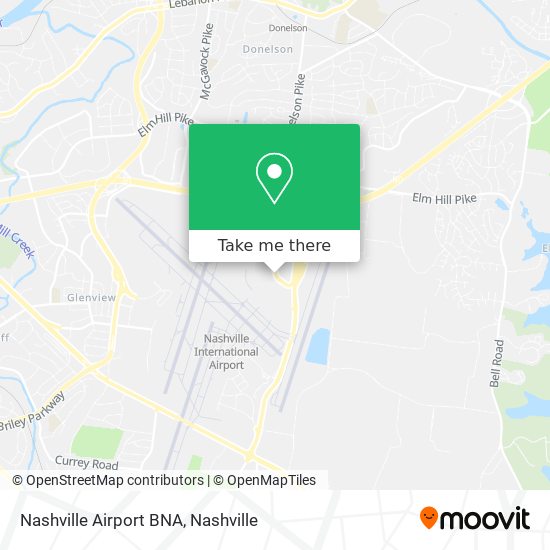 Mapa de Nashville Airport BNA