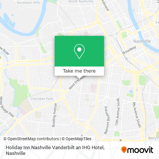 Mapa de Holiday Inn Nashville Vanderbilt an IHG Hotel