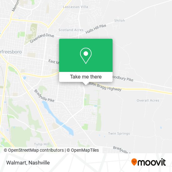 Mapa de Walmart