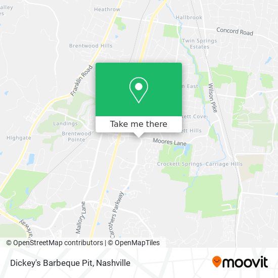 Mapa de Dickey's Barbeque Pit