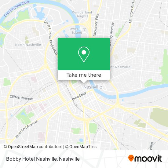 Bobby Hotel Nashville map