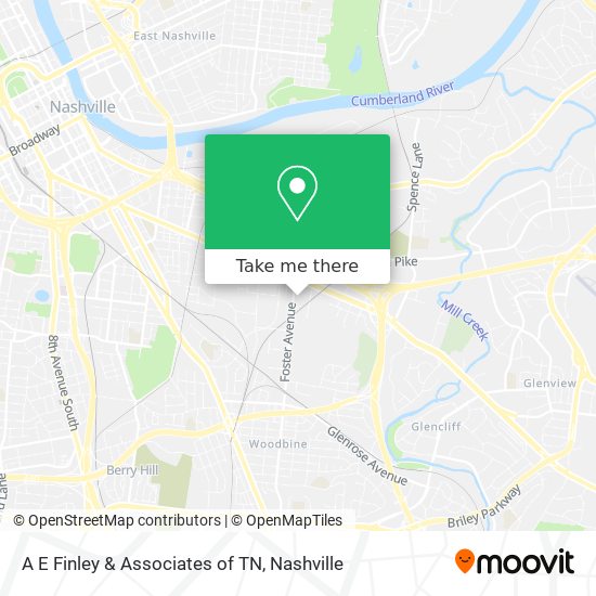Mapa de A E Finley & Associates of TN