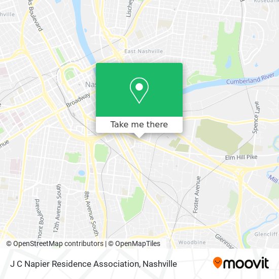 J C Napier Residence Association map