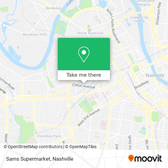 Mapa de Sams Supermarket