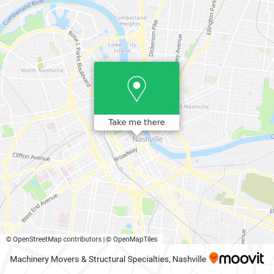 Mapa de Machinery Movers & Structural Specialties