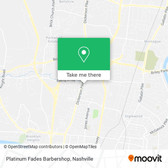 Mapa de Platinum Fades Barbershop