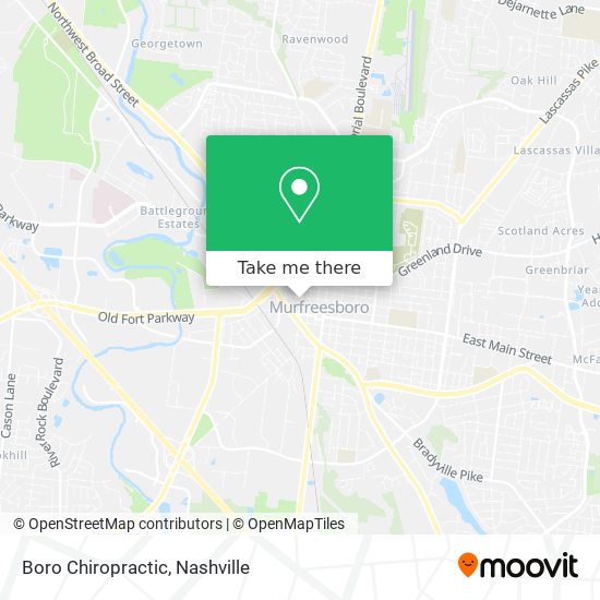 Boro Chiropractic map