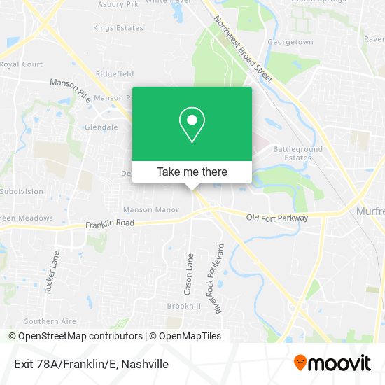 Mapa de Exit 78A/Franklin/E