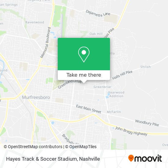 Hayes Track & Soccer Stadium map