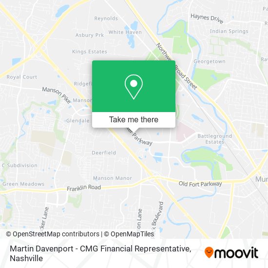 Martin Davenport - CMG Financial Representative map