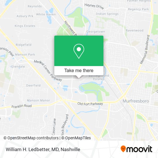 William H. Ledbetter, MD map