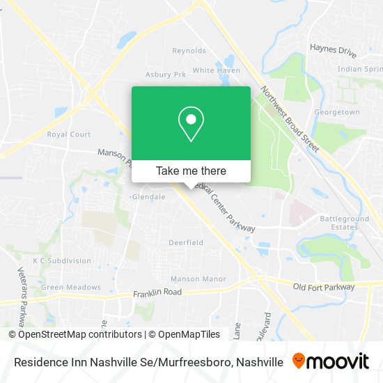 Mapa de Residence Inn Nashville Se / Murfreesboro