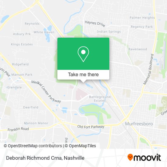 Deborah Richmond Crna map