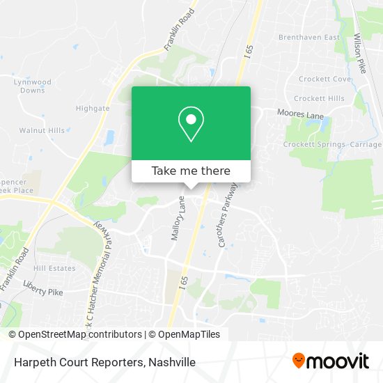 Harpeth Court Reporters map