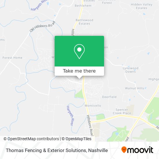 Thomas Fencing & Exterior Solutions map