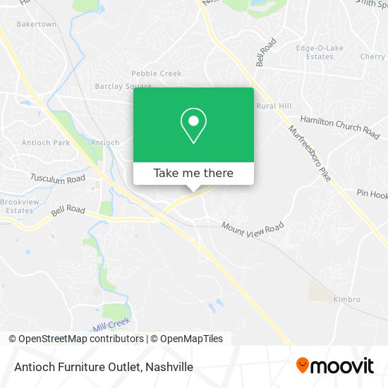 Mapa de Antioch Furniture Outlet