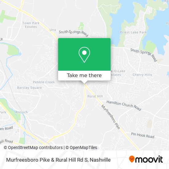 Murfreesboro Pike & Rural Hill Rd S map
