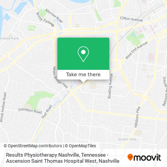 Results Physiotherapy Nashville, Tennessee - Ascension Saint Thomas Hospital West map